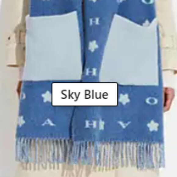 Coach Stars Oversized Muffler with Pockets - Picture 4 of 5